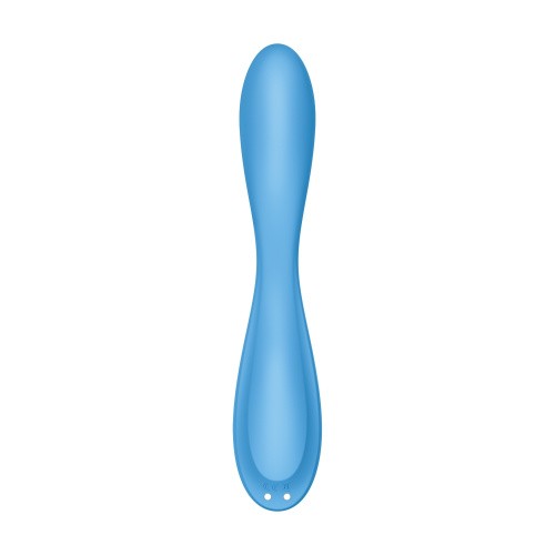Satisfyer G-Spot Flex 4 - Вибратор для точки G, 19.5х3.8 см (голубой) - sex-shop.ua